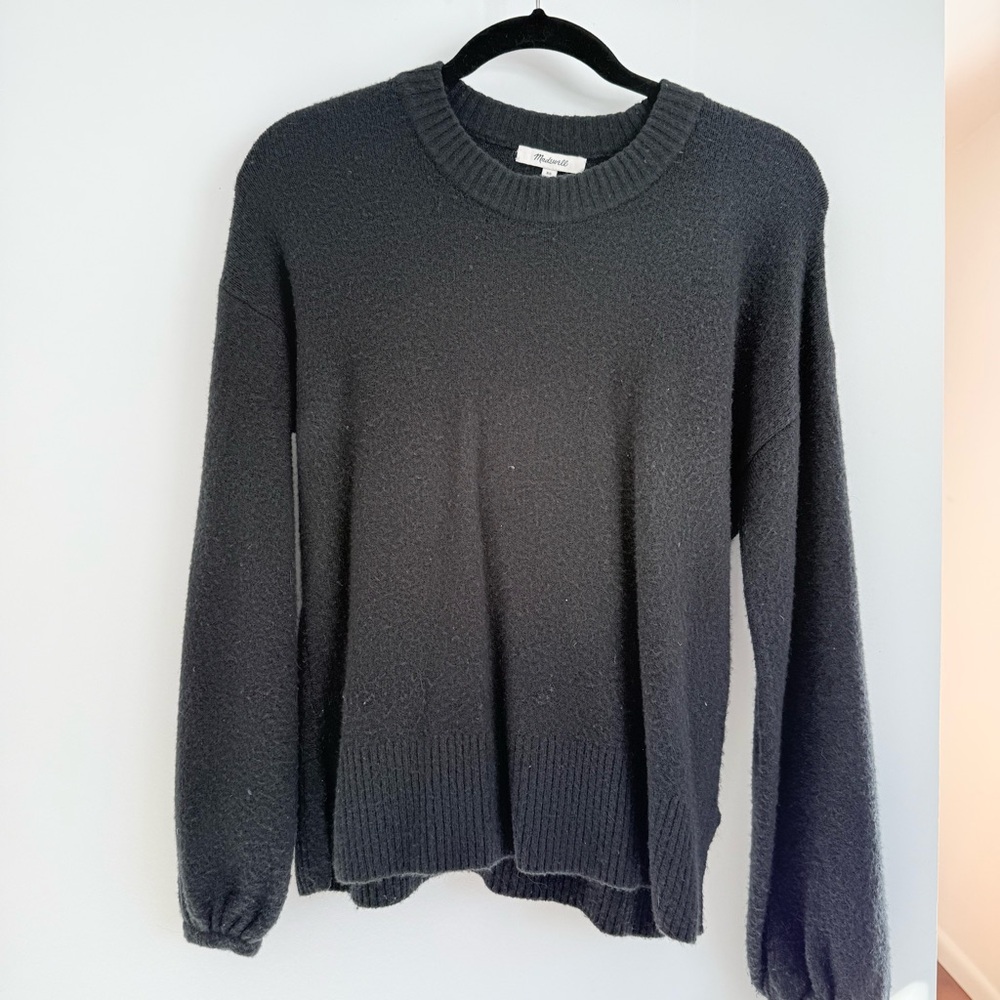 Madewell Black Crewneck Sweater